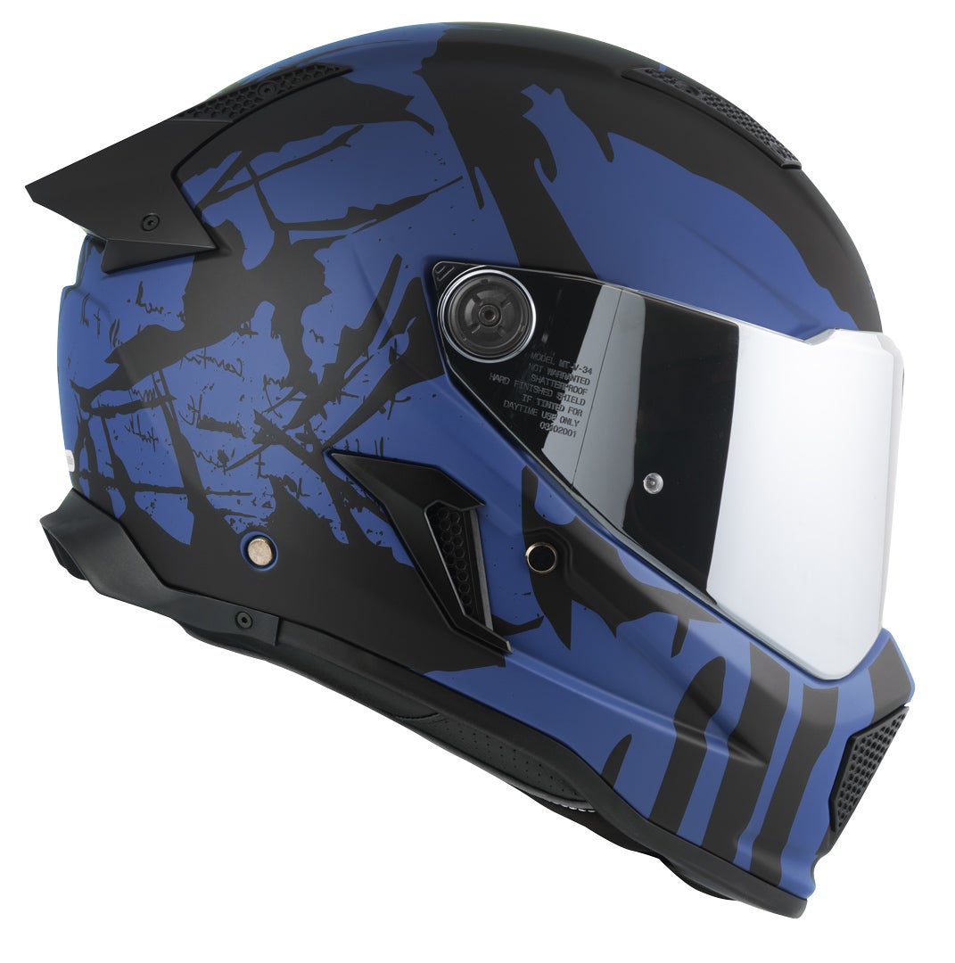 Bogotto Rapto Demon Helmet blue matt XL Figure 8