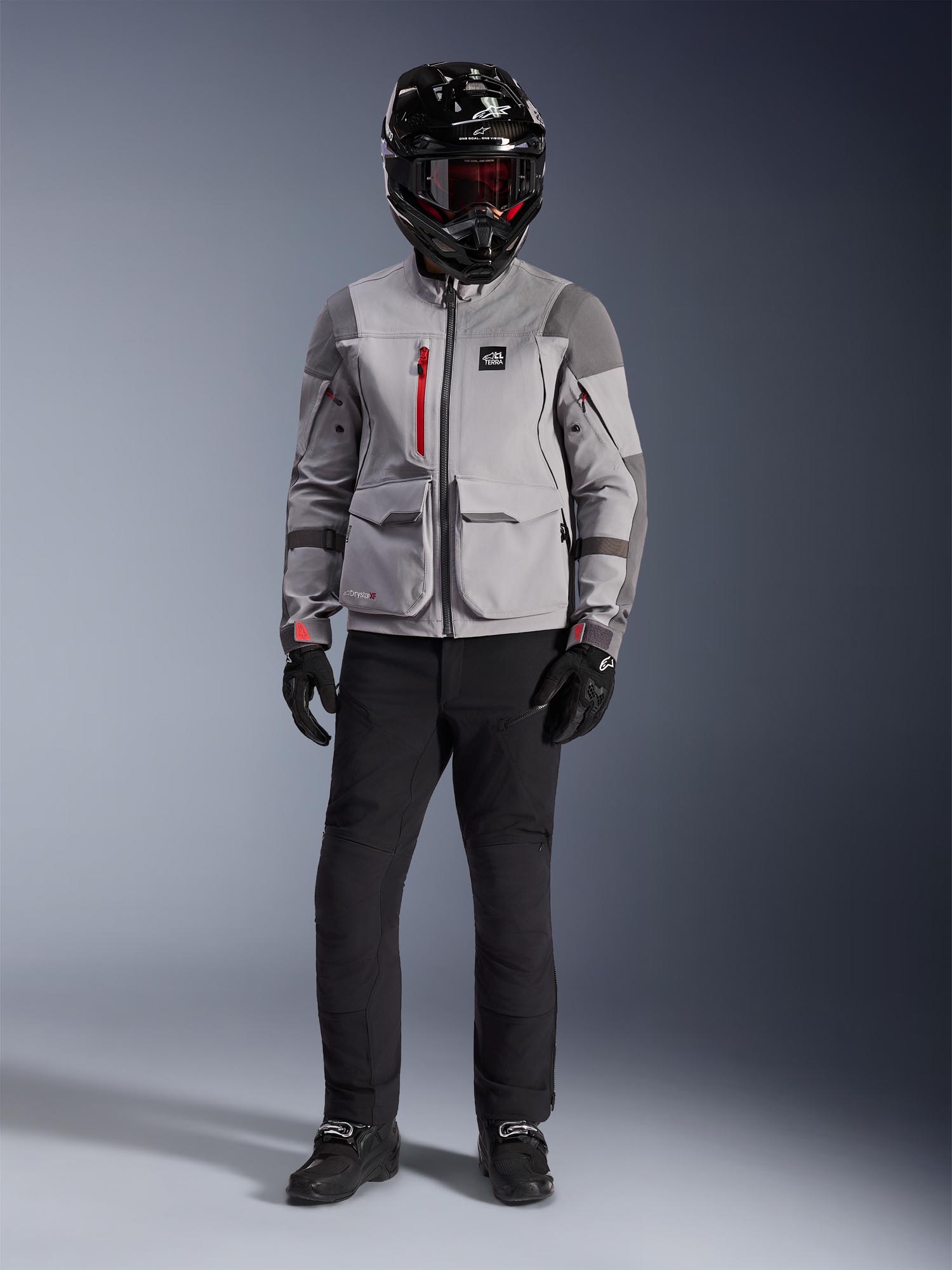 Alpinestars Maxdura Drystar XF waterproof Motorcycle Textile Jacket grey/light grey XL Figure 7