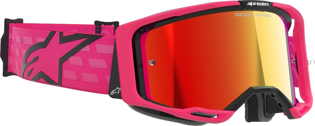 Alpinestars Vision 8 Corp Mirror Stripes Ochelari de motocross roz Figura 2