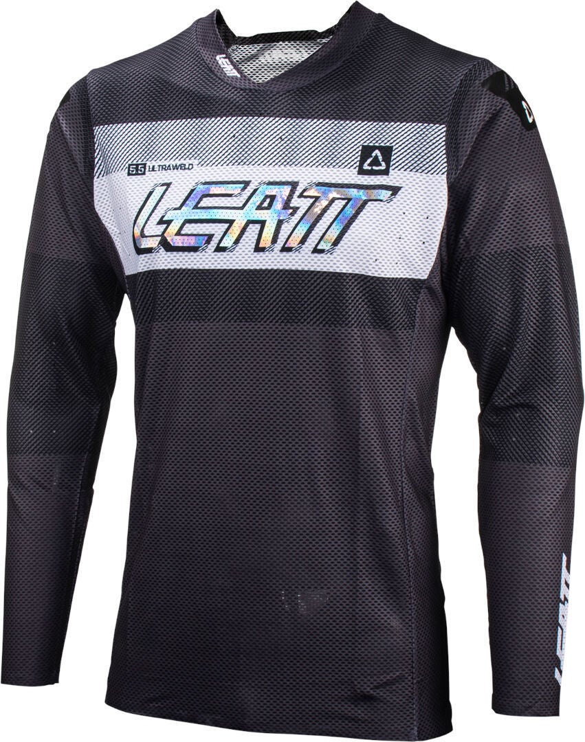 Leatt 5.5 Ultraweld 2024 Motocross trøje sort/grå/hvid 3XL Figur 1