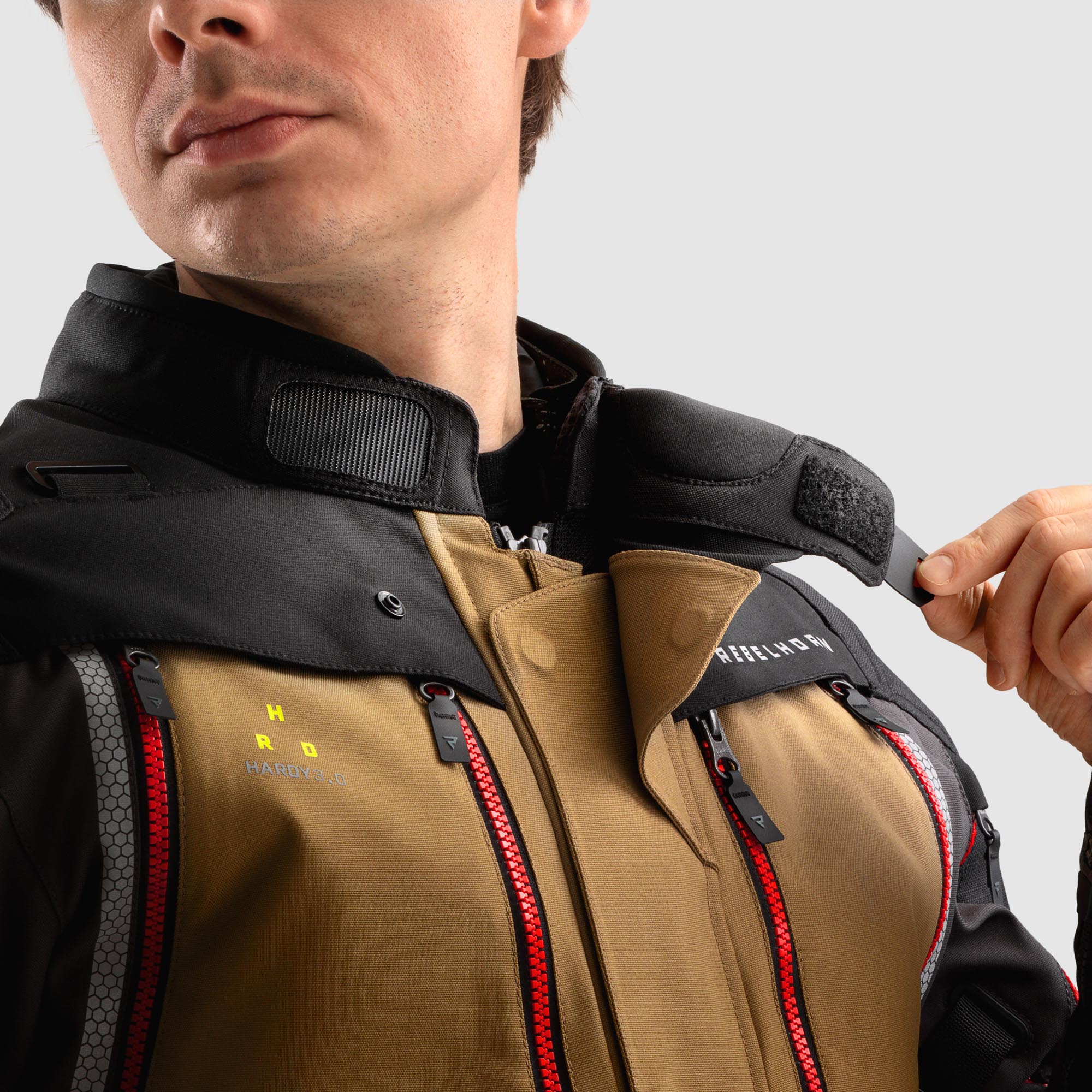 Rebelhorn Hardy 3.0 waterproof Motorcycle Textile Jacket sand/grey L Figure 10
