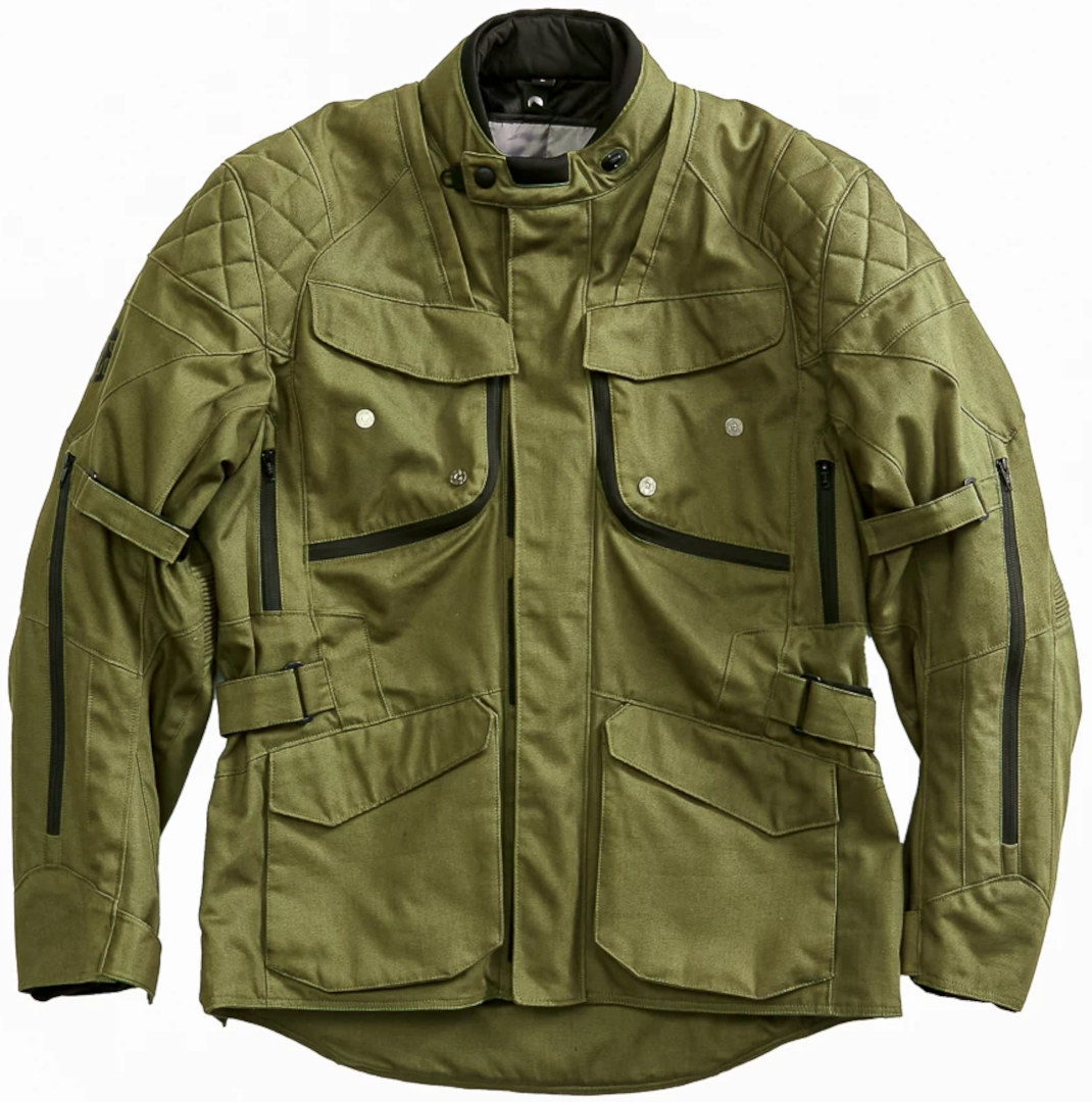 HolyFreedom Explorer Blouson textile de moto Vert militaire L Figure 1