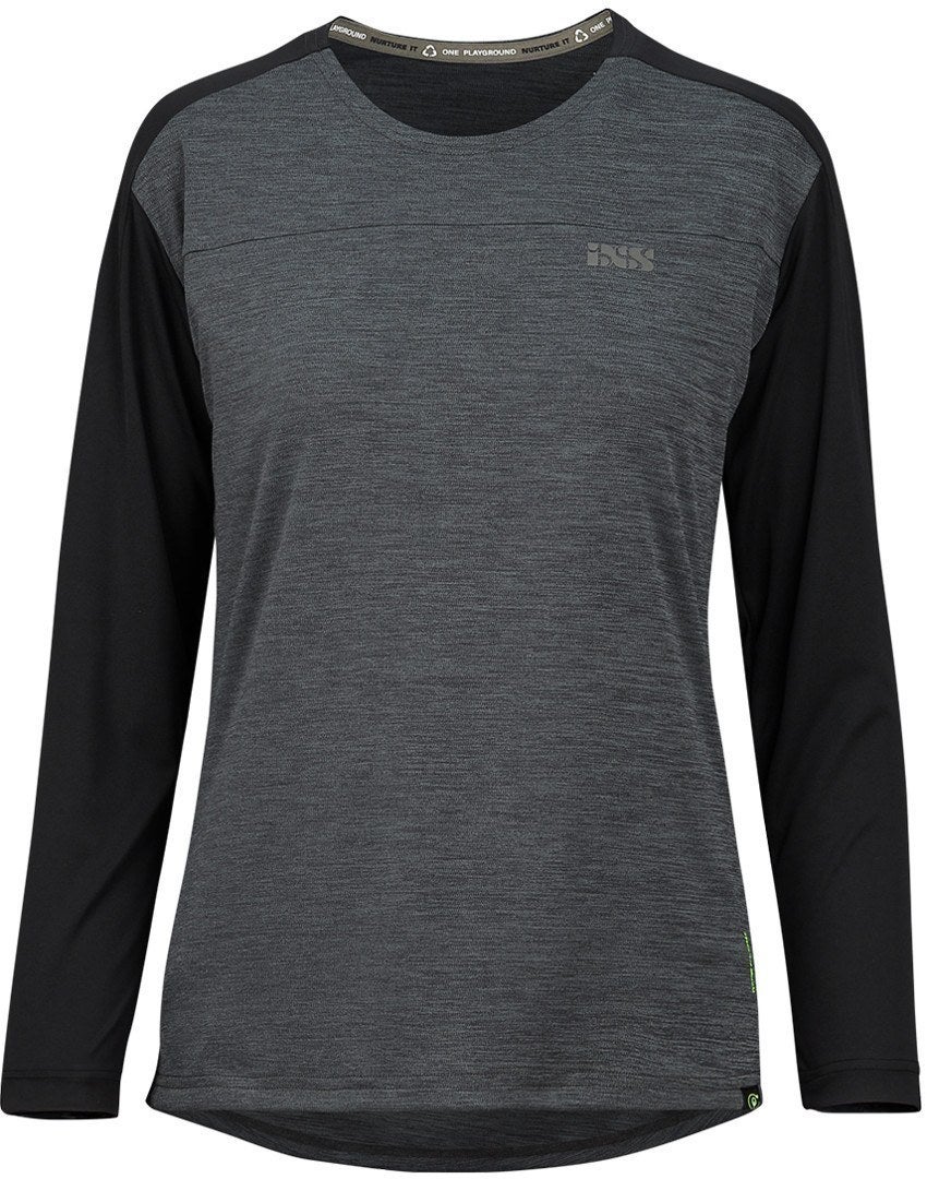 IXS Flow X LS Jersey de bicyclette de dames noir 40 Figure 1