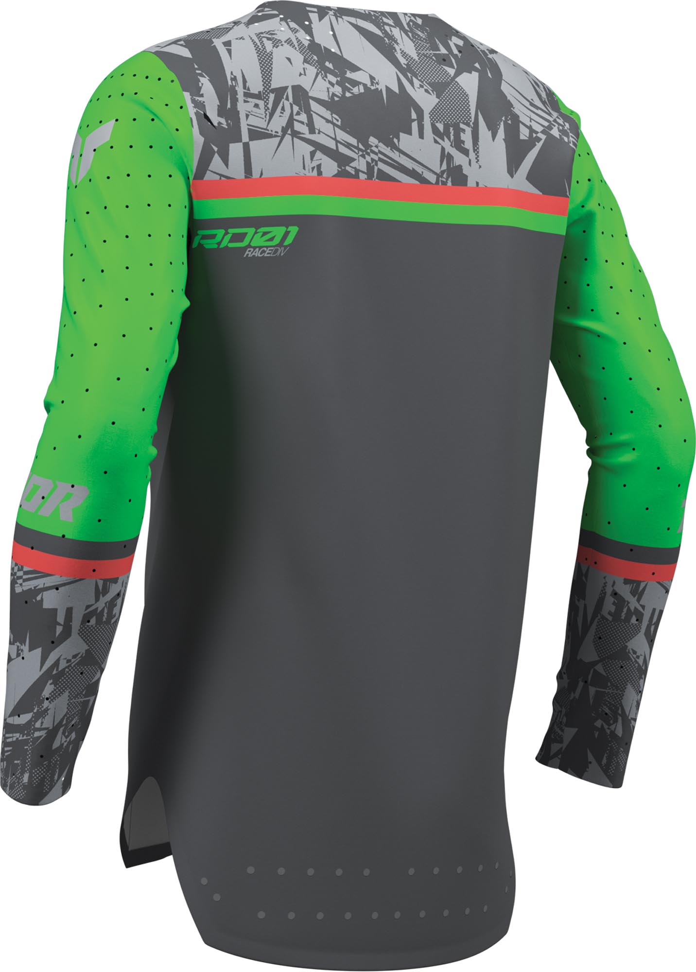 Thor Sportmode Punkd Jugend Motocross Jersey grau/grün L Abbildung 2