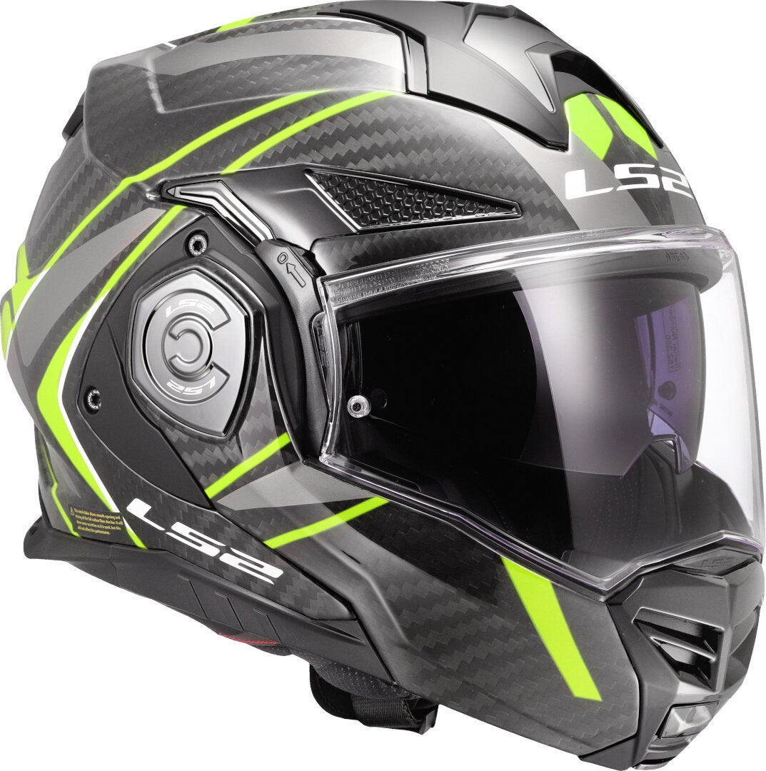LS2 FF901 Advant X Carbon Future II Helm neongeel S (55/56) Figuur 7