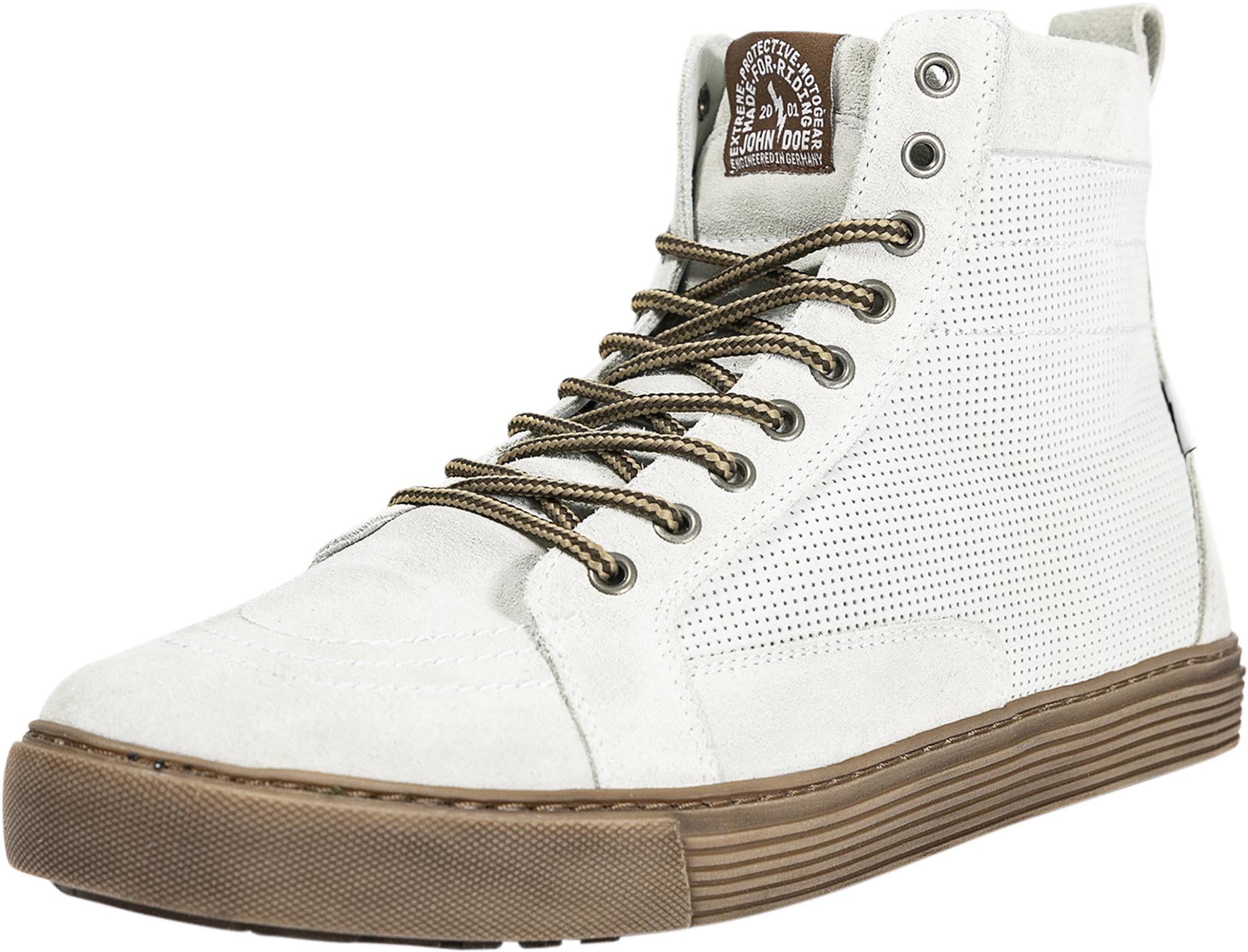 John Doe Neo Chaussures de moto Blanc/Marron 38 Figure 1