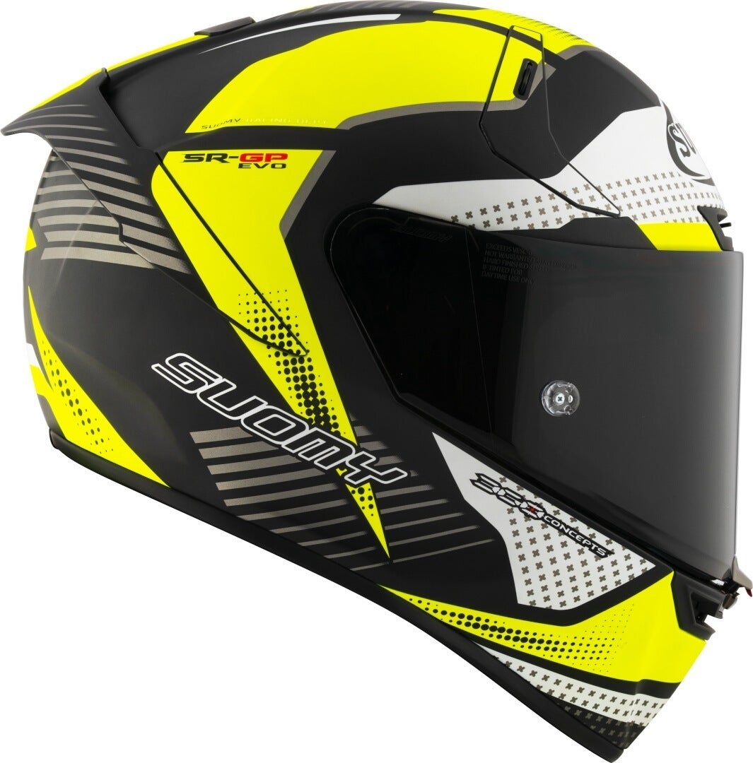 Suomy SR-GP Evo Airspeed Helm Geel/wit Verlies (59/60) Figuur 2