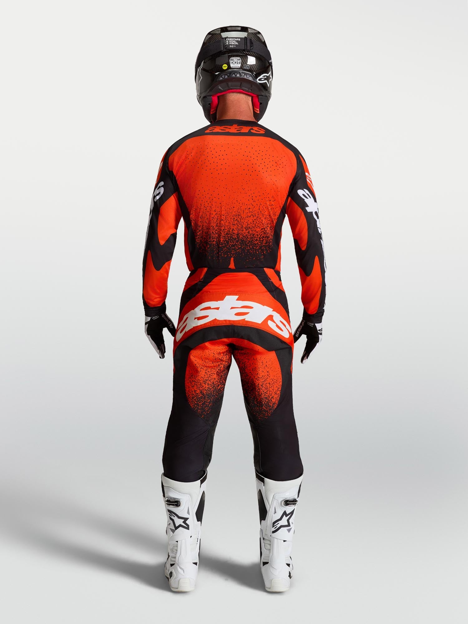 Alpinestars Techstar Swan Maglia Motocross rosso/nero/bianco L Figura 10