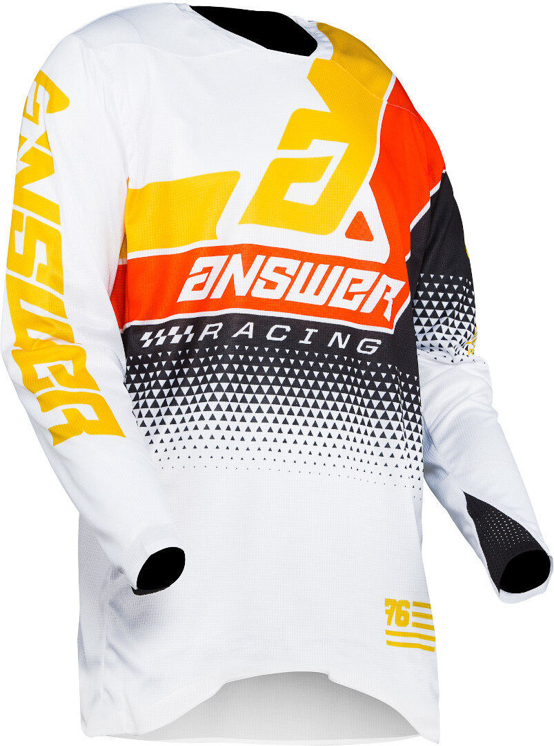 Answer Elite Korza Motocross Jersey weiß/schwarz/rot L Abbildung 2