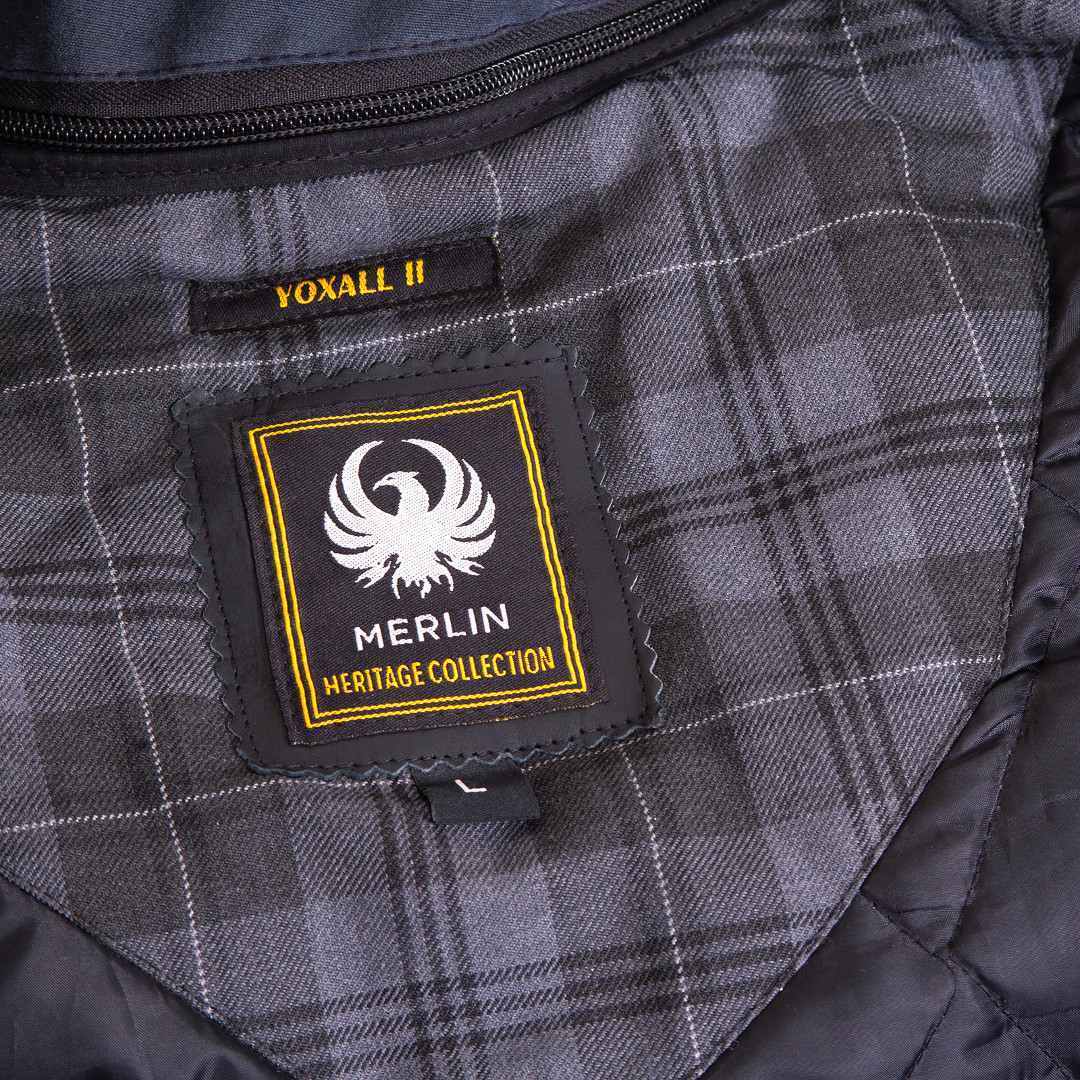 Merlin Yoxall II Motorcycle Waxed Jacket navy blue L Figure 6