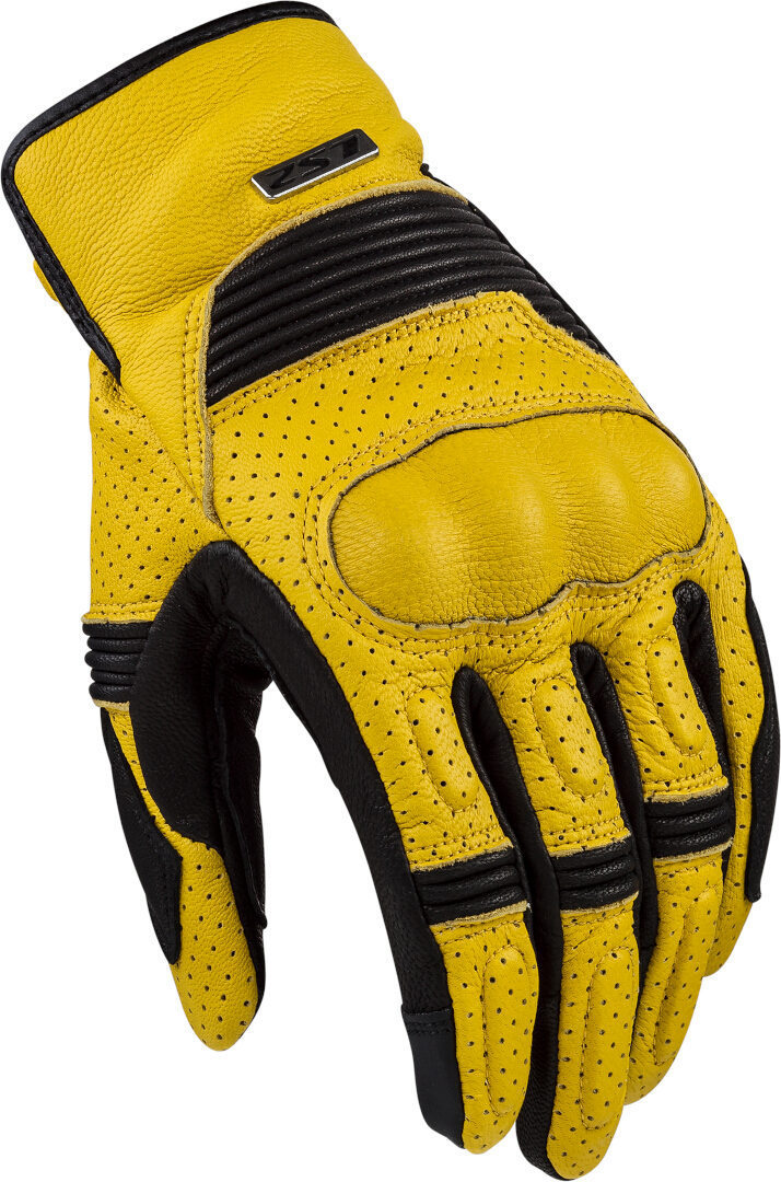 LS2 Duster perforerede motorcykelhandsker gul/sort M Figur 1
