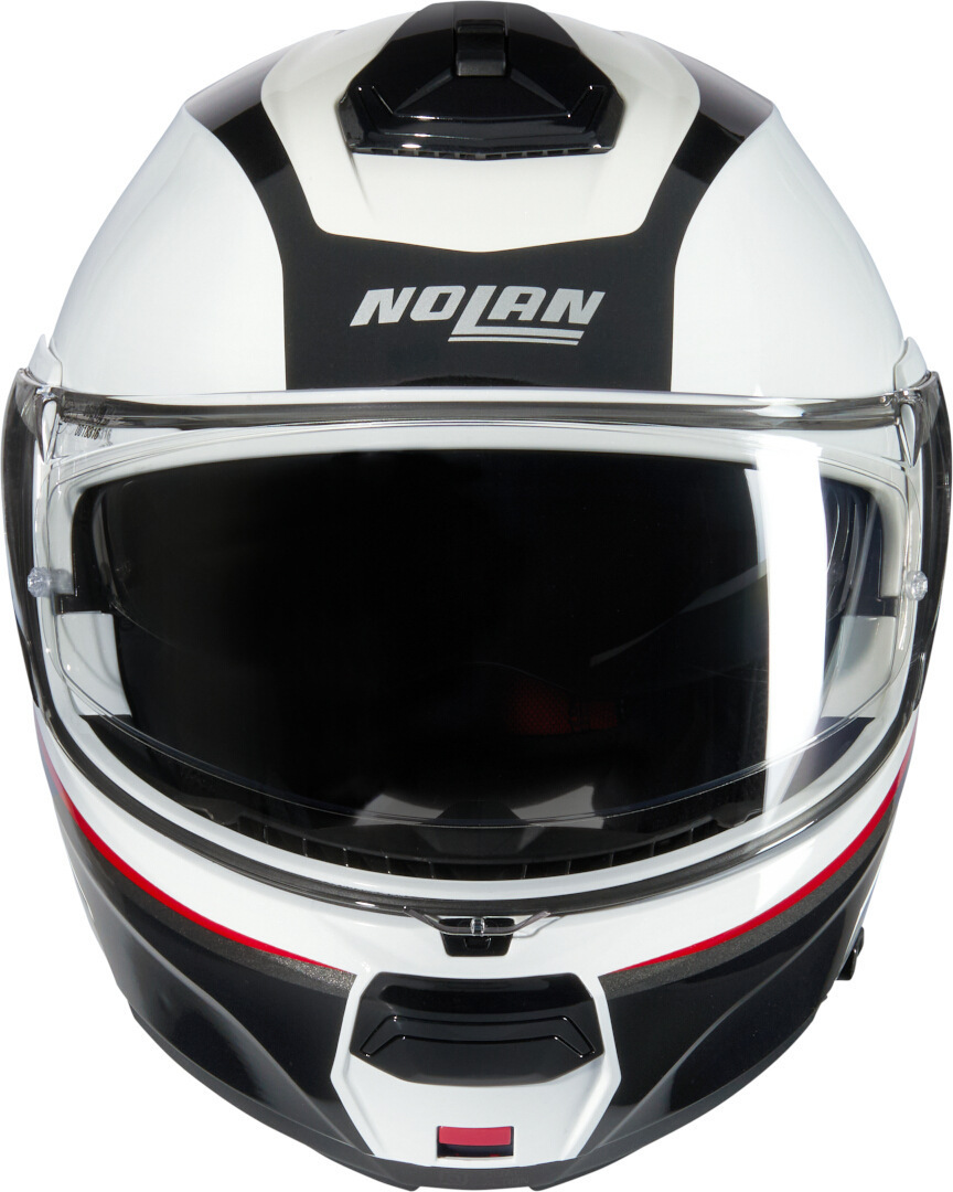 Nolan N100-6 Incognito N-Com Cască Alb/Negru/Roșu XXS (54) Figura 3