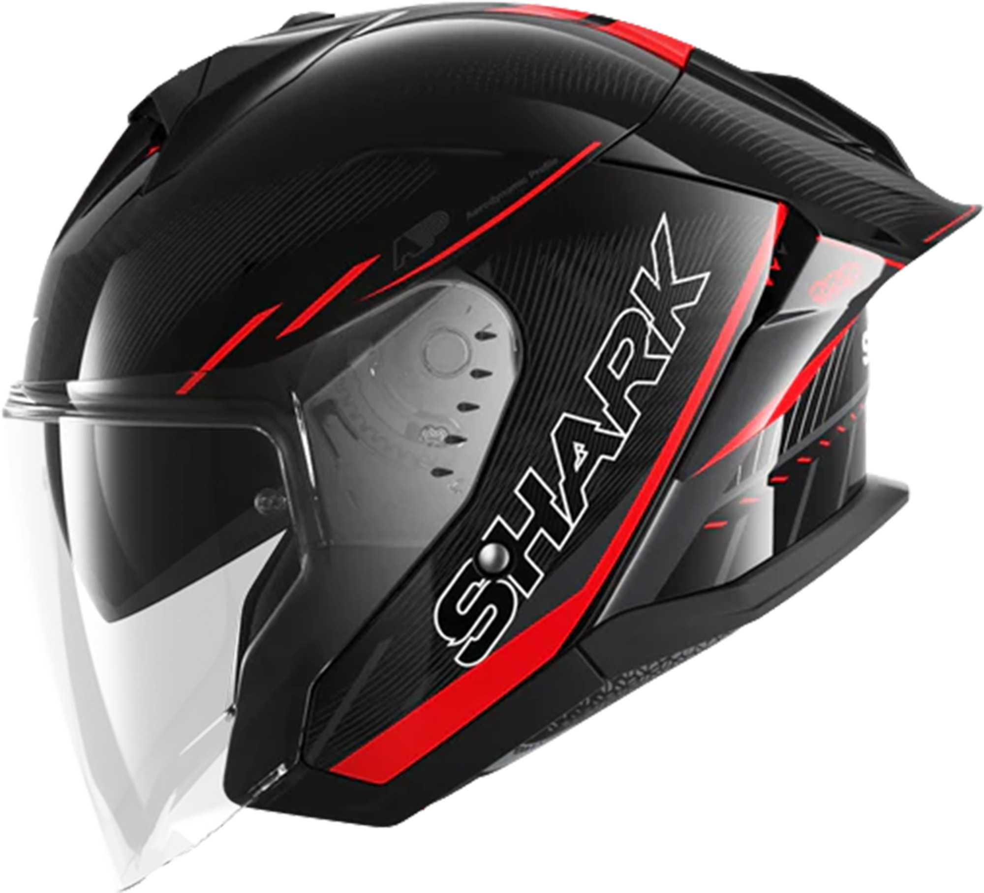 Shark Skwal Jet Cup Speed-Tech Hjelm Sort/rød/antracit M (57/58) Figur 4
