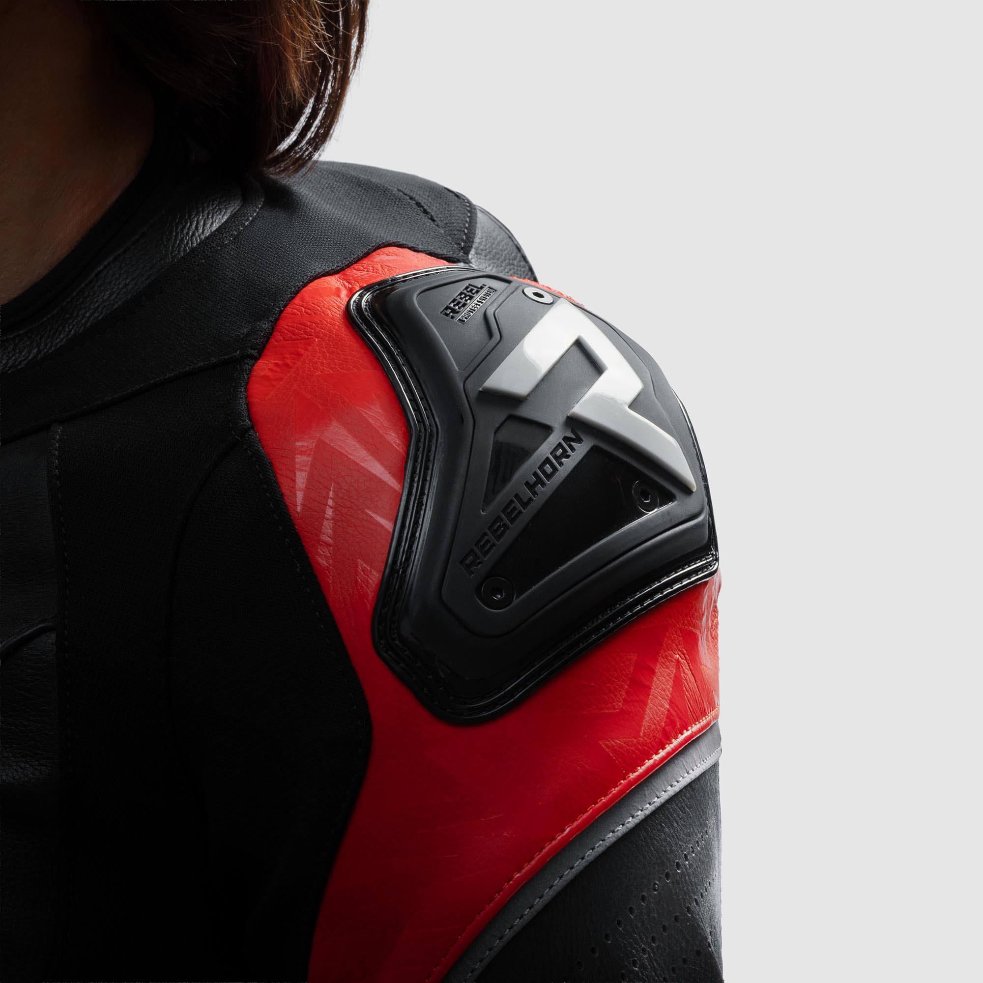 Rebelhorn Diva RS Damen Motorrad Lederjacke schwarz/rot 40 Abbildung 6