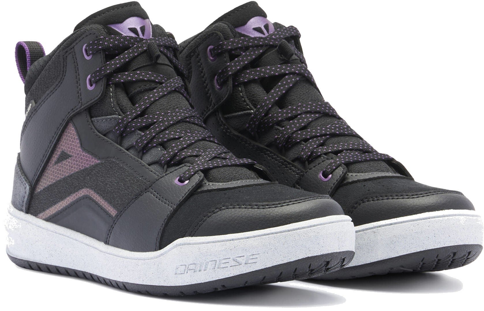 Dainese Suburb D-WP 2.0 vandtætte dame-motorcykelsko sort/hvid/lilla 41 Figur 1