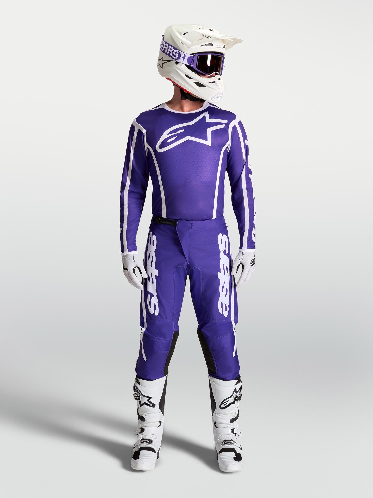 Alpinestars Fluid Apex V2 Мотокрос фланелка синьо/бяло 2XL Фигура 6