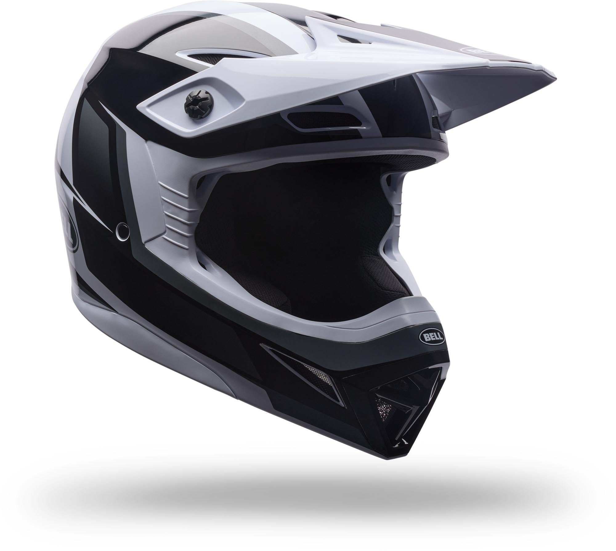 Bell MX-10 MIPS Spiral Motocrosshjälm svart/vitt XS (53/54) Figur 1