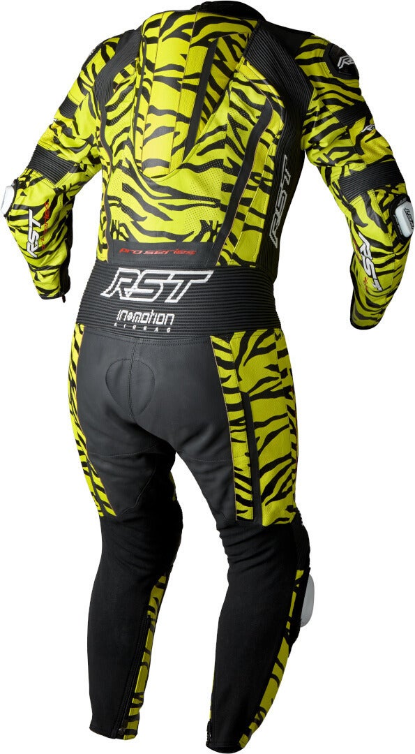 RST Pro Series Evo Airbag Ltd. Tiger One Piece Motorcycle Leather Suit black/yellow S Figure 2