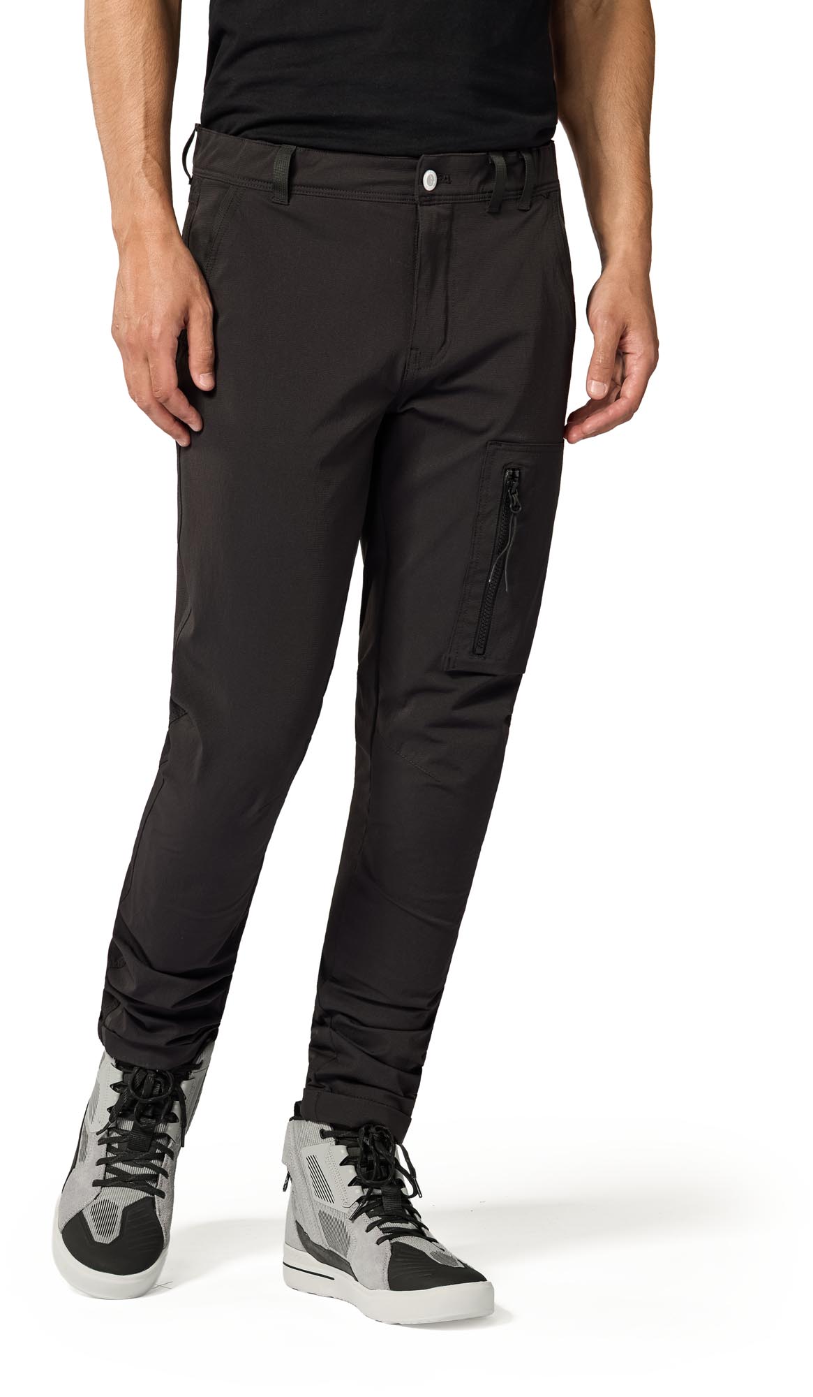 Side view of Revit Chino Terry Zip Skinny Motorcycle Textile Pants