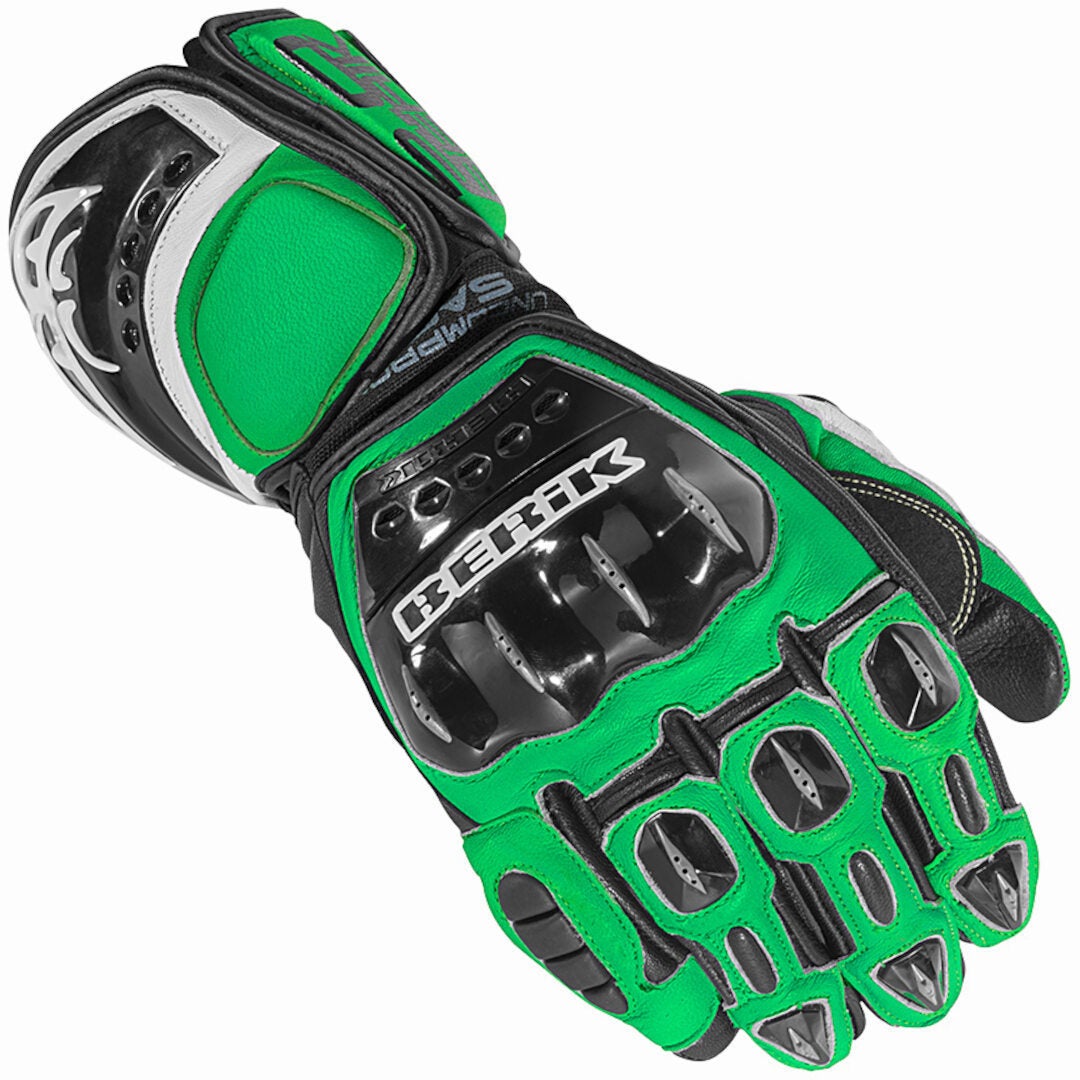 Berik MIsano Motorcykel handsker sort/grøn 2XL Figur 1