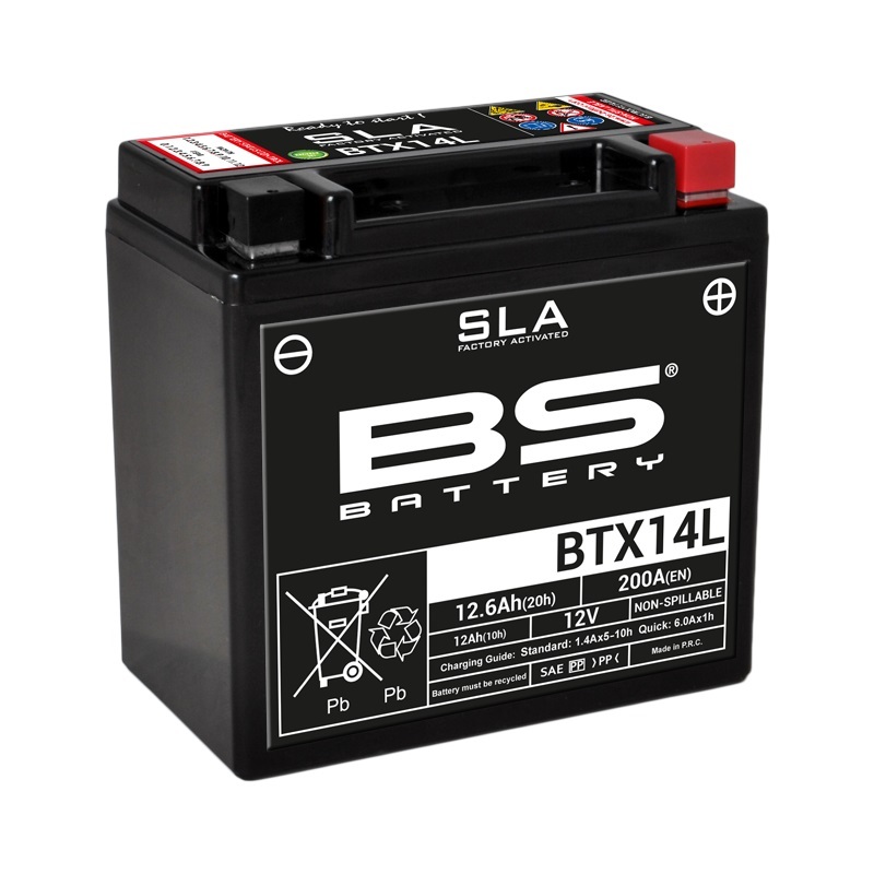 BS-batteri Fabriksaktiverat underhållsfritt SLA-batteri - BTX14L Figur 2