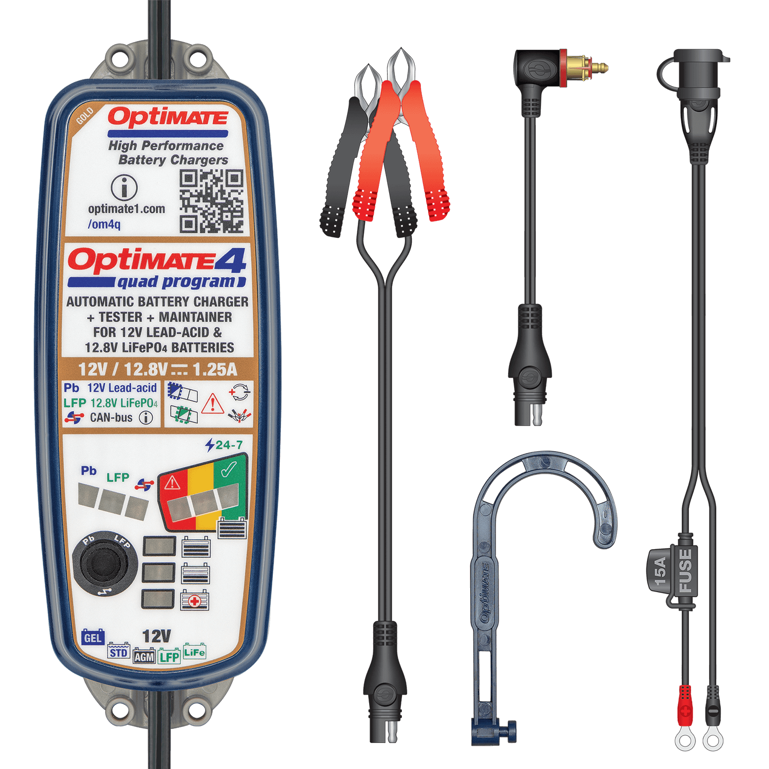 OPTIMATE batteriladdare Optimate 4 QUAD PROGRAM PREMIUM Figur 3