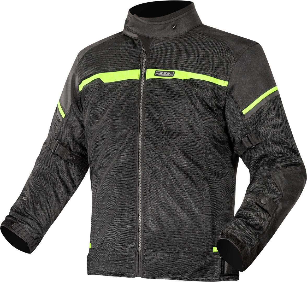 LS2 Riva waterproof Motorcycle Textile Jacket black/neon M Figure 1