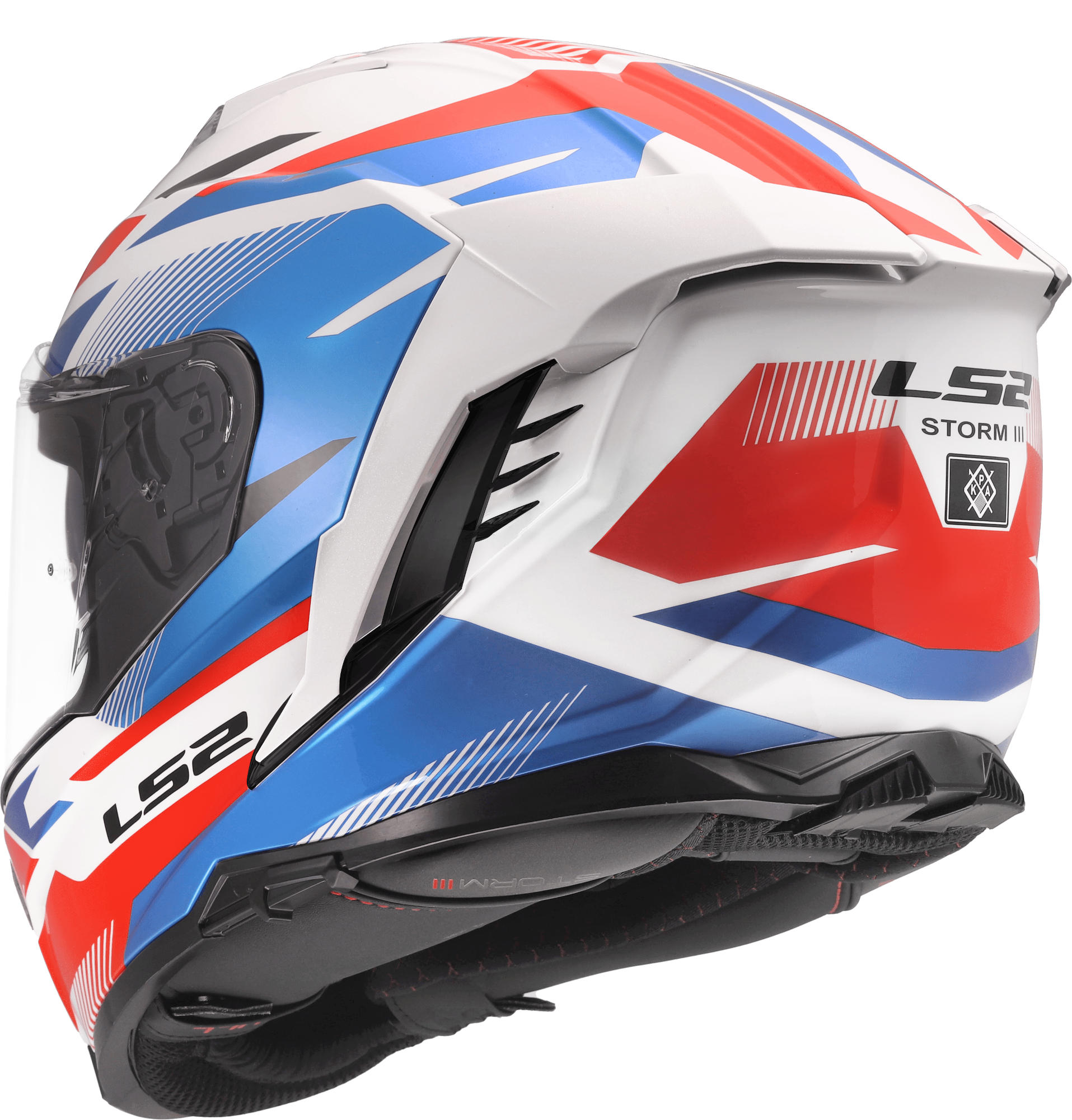 LS2 FF818 Storm III Komai Casque Blanc/Bleu/Rouge M (57/58) Figure 9