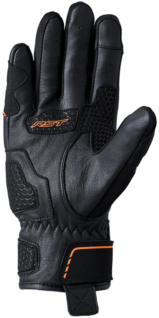 RST S1 Mesh Motorfiets handschoenen Zwart/oranje L Figuur 2
