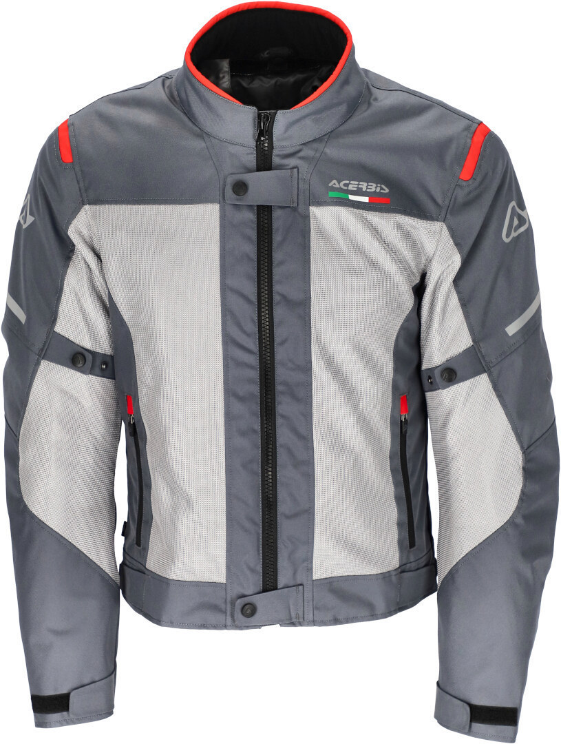 Acerbis On Road Ruby Motorrad Textiljacke grau/rot 3XL Abbildung 4