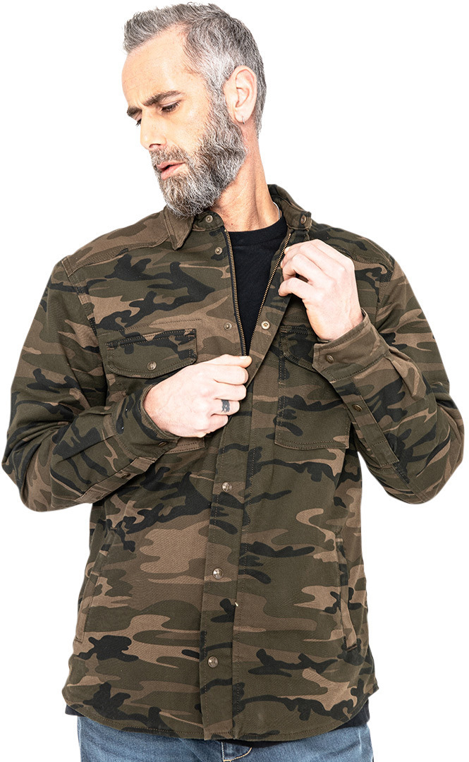 John Doe New Camouflage Motorrad Hemd L Abbildung 17
