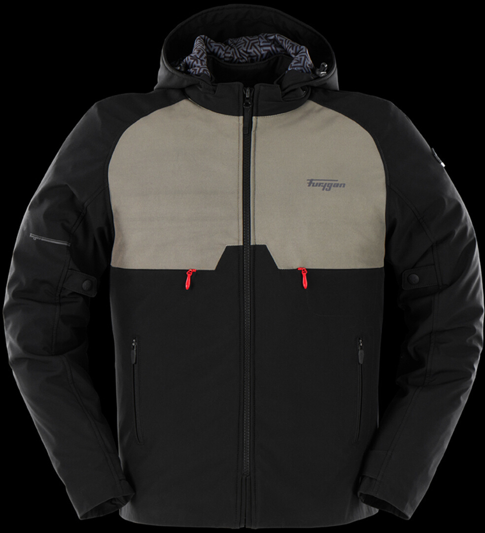 Furygan Addax Jachetă textilă impermeabilă pentru motociclete Khaki/Negru S Figura 11