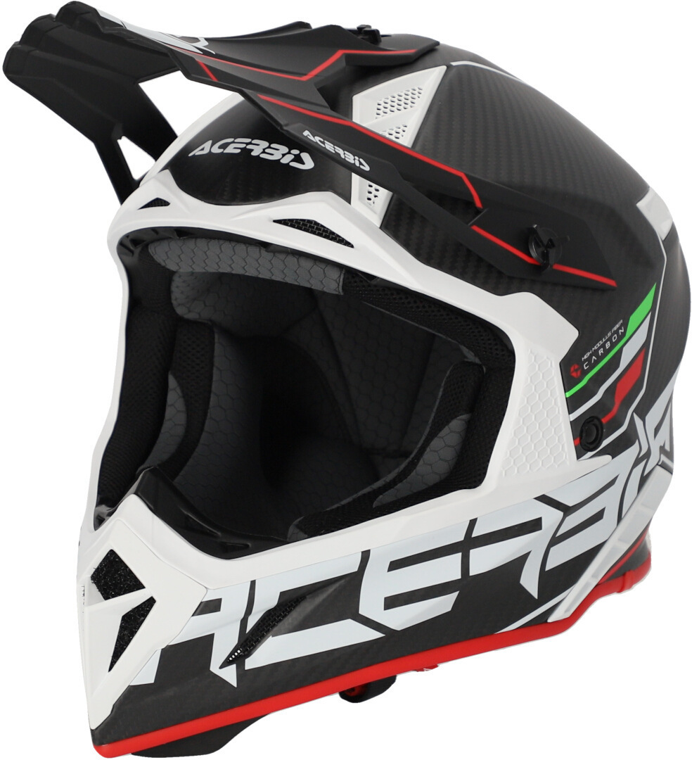 Acerbis Steel Carbon 2023 Motocross hjälm svart/röd XXL (63/64) Figur 1