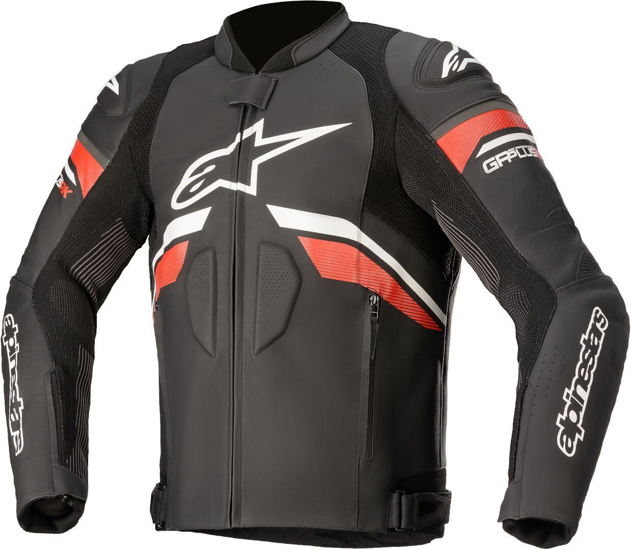Alpinestars GP Plus R V3 Rideknit Motorcycle Leather Jacket black/white/red 54 Figure 1