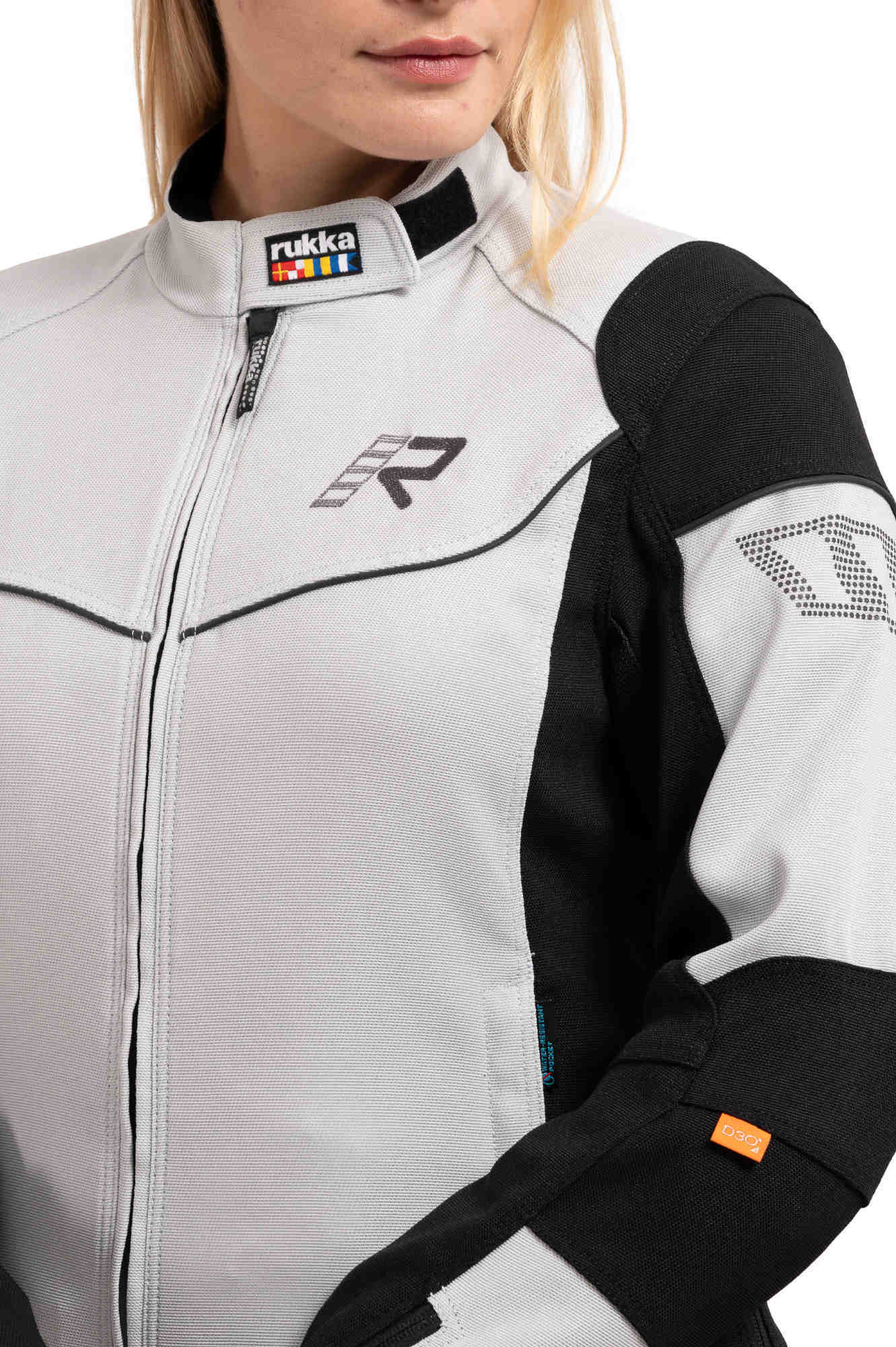 Rukka AirGobina 2.0 Damen Motorrad Textiljacke hellgrau/schwarz 36 Abbildung 6