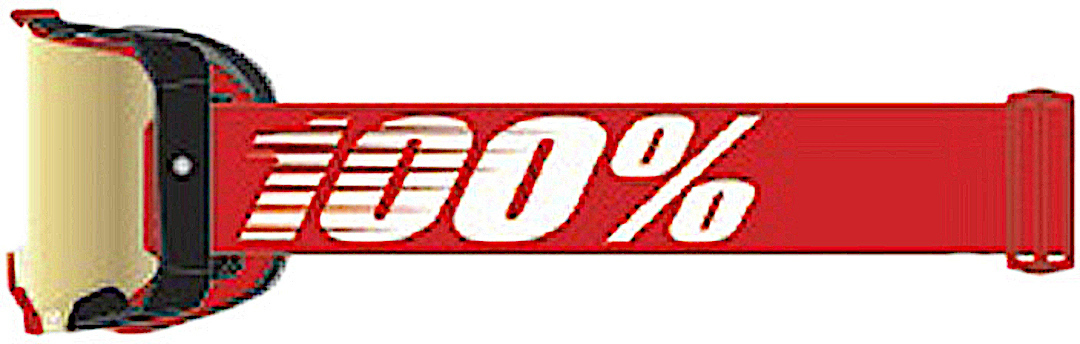 100% Armega Essential Chrome Ochelari de motocross roșu Figura 1