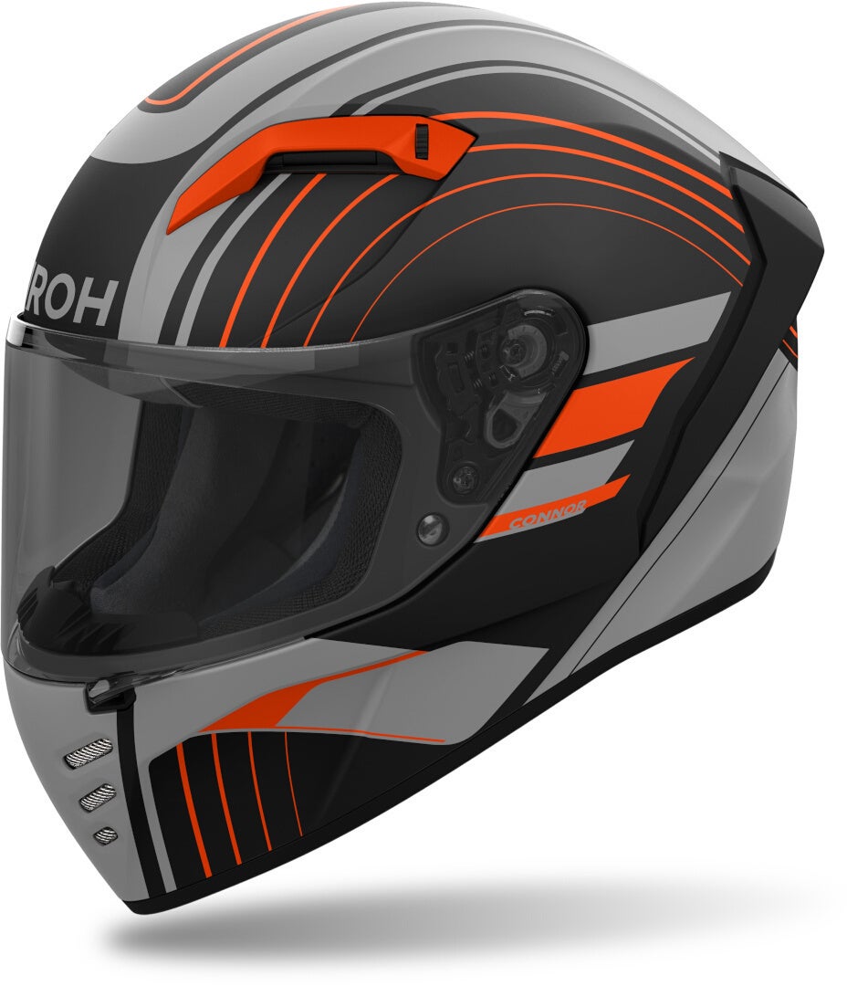 Airoh Connor Achieve Casco negro mate/gris/naranja L (59/60) Figura 1