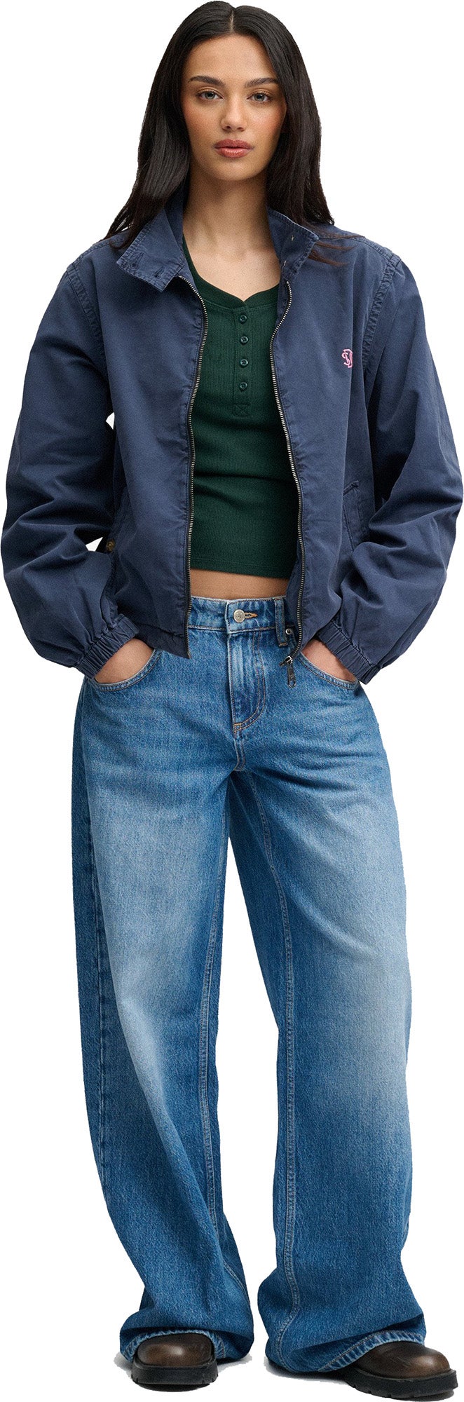 Superdry & Co Harrington Ženska jakna mornarsko plava XL Slika 6
