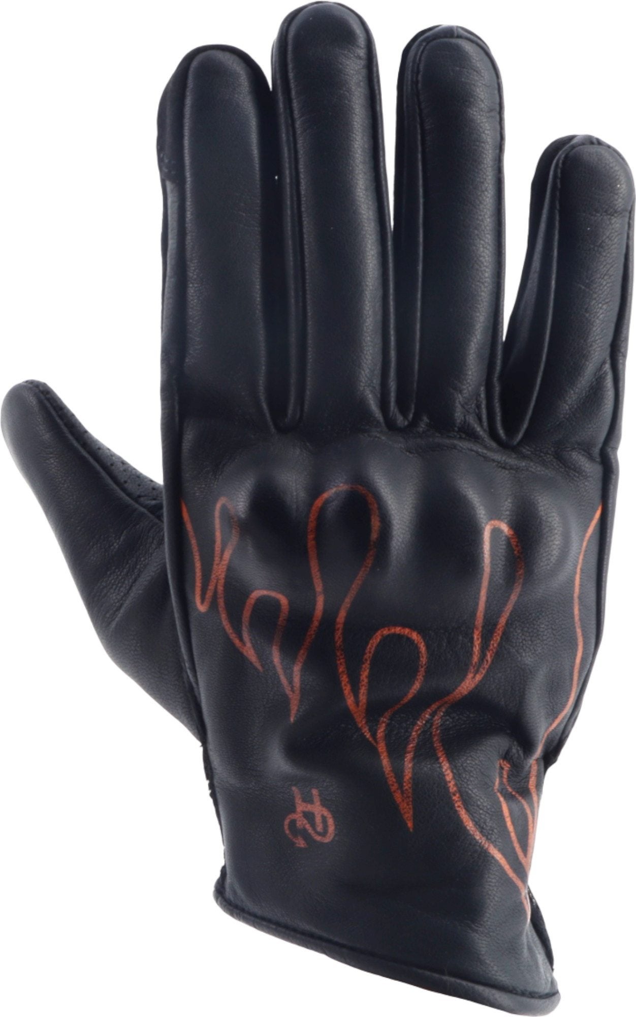 Helstons Rod Air perforierte Motorrad Handschuhe schwarz/orange 11 Abbildung 1