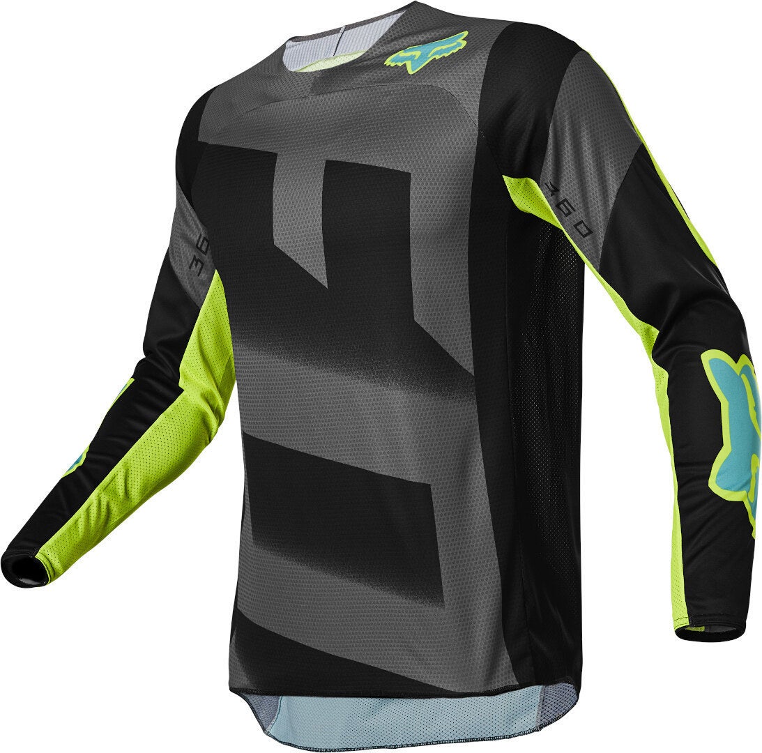 FOX 360 Rkane Maillot de Motocross gris/amarillo M Figura 1