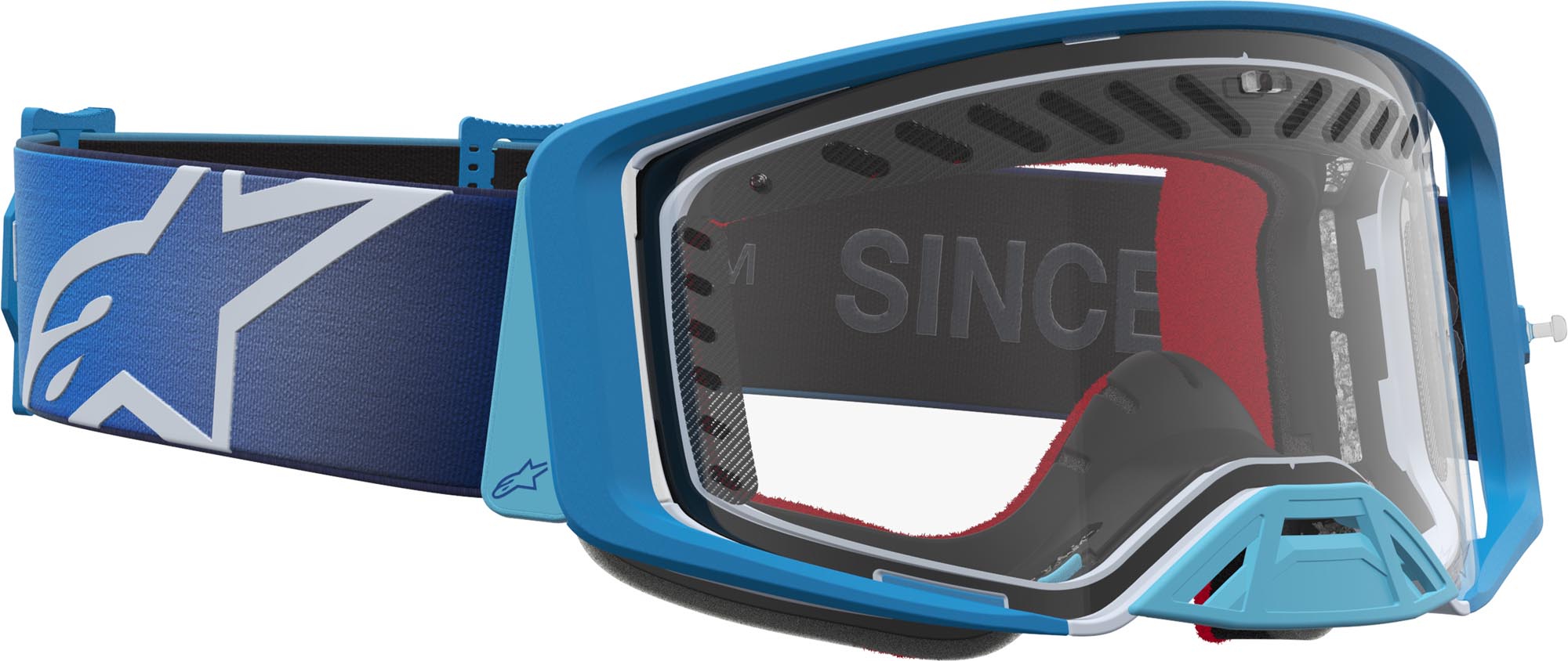 Alpinestars Supertech Dura Air Fluid Motocross Goggles blue/silver Figure 6
