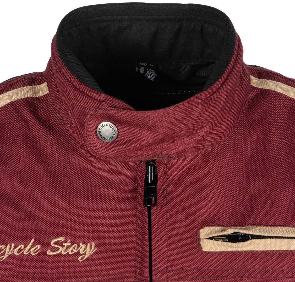 Helstons King Giacca tessile moto Rosso Borgogna M Figura 4