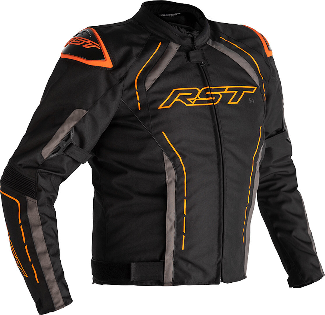 RST S-1 Veste textile moto Noir/Gris/Orange M Figure 1
