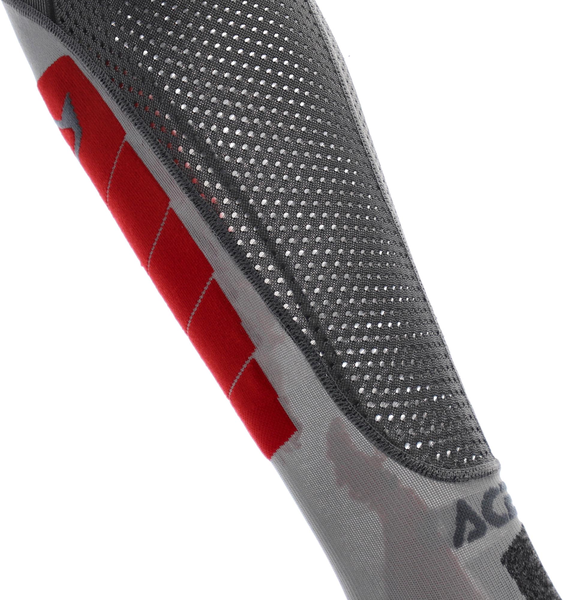 Acerbis X-Leg Vented Pro Șosete pentru genunchi de motocross Gri/Roșu XXL Figura 6