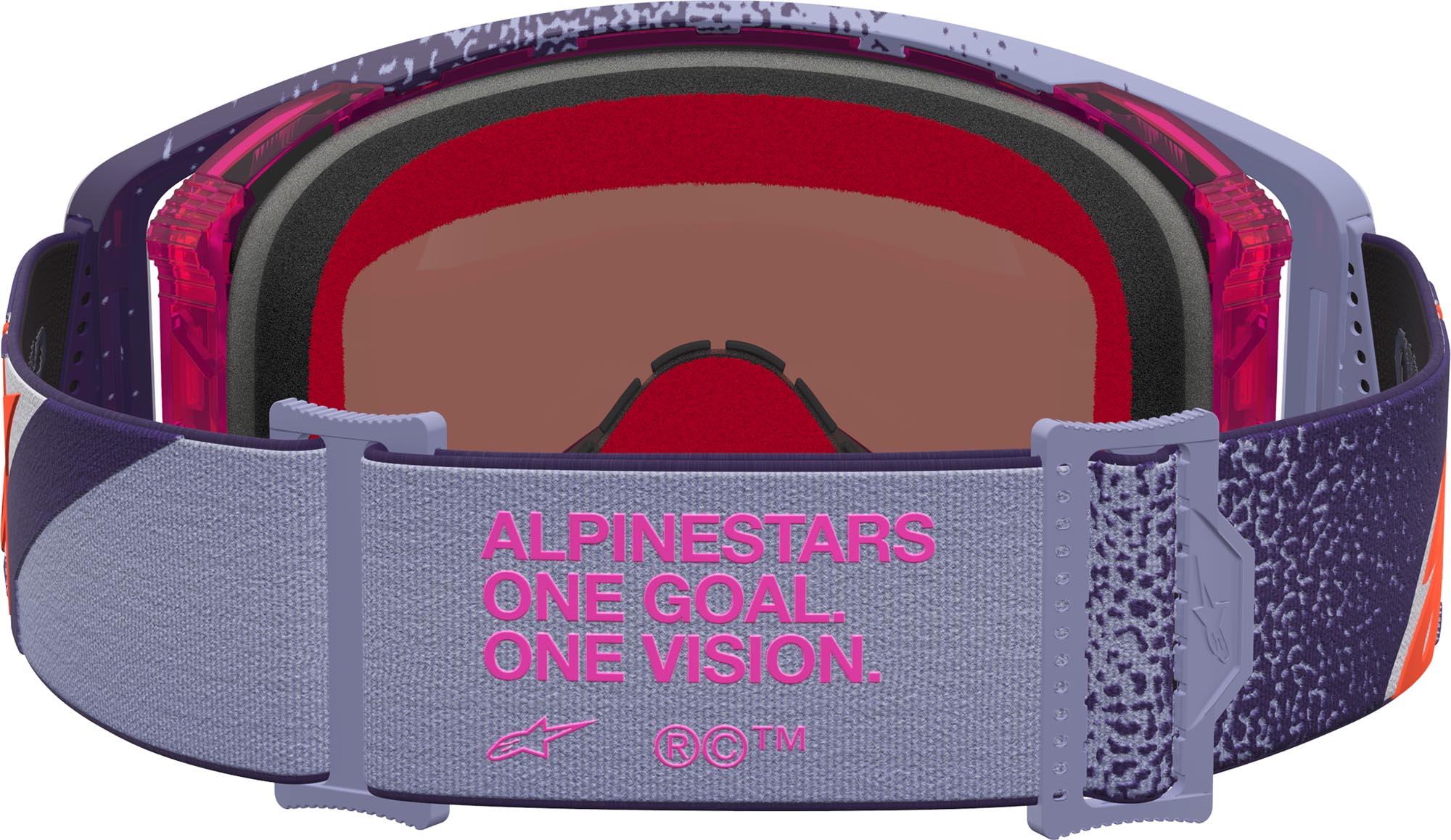 Alpinestars Supertech Hiten Mirror Motocross Brille lila/rot Abbildung 2