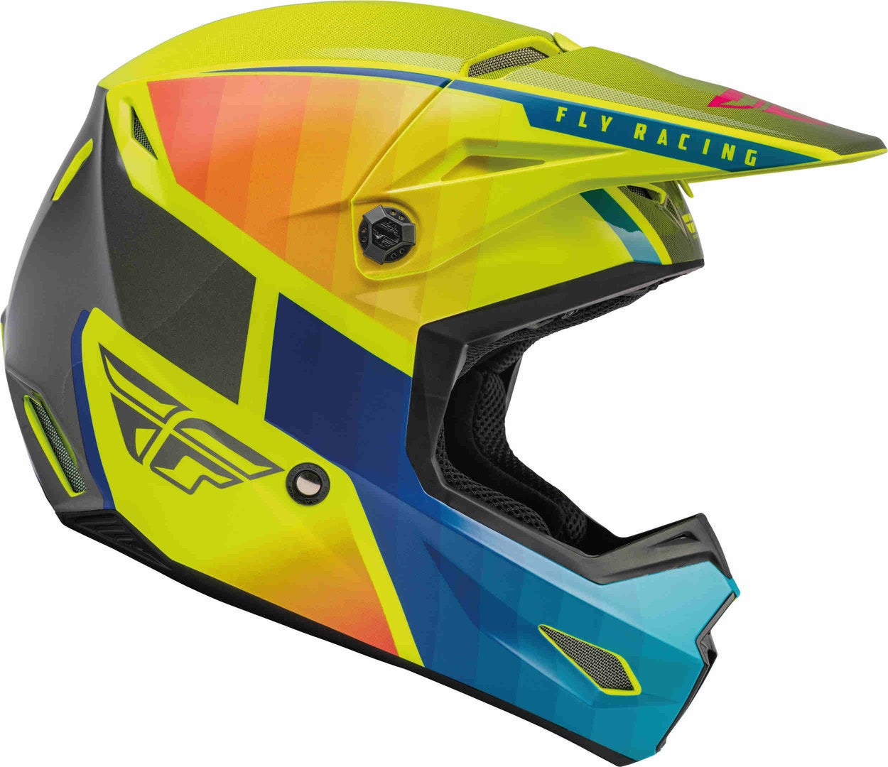 Fly Racing Kinetic Drift Casque de motocross bleu/jaune XXL (63/64) Figure 1