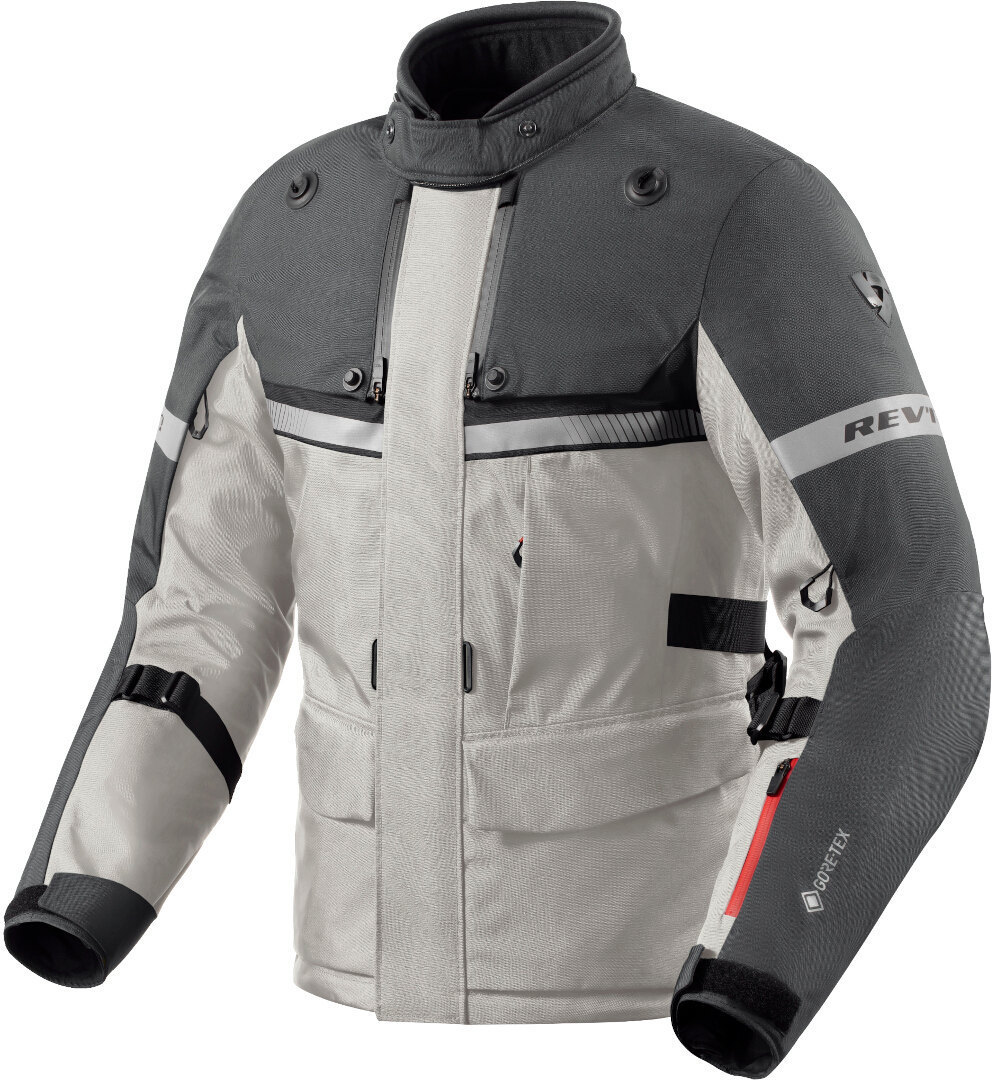 Revit Poseidon 3 GTX Motorcykel textiljacka silver/antracit M Figur 2