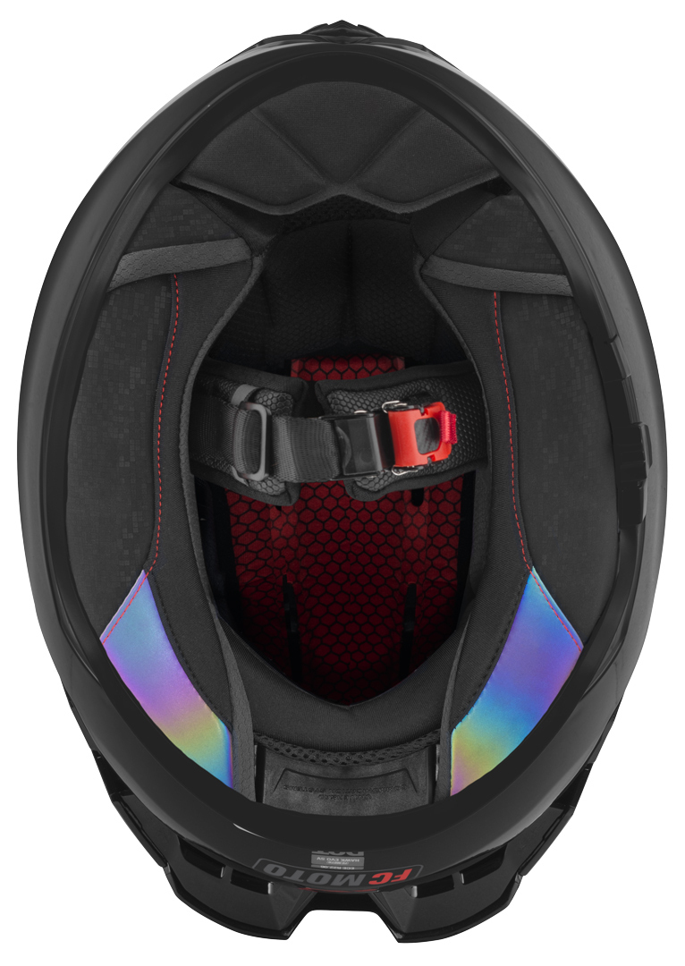 FC-Moto Hawk EVO Solid 頭盔 黑色 M 图7