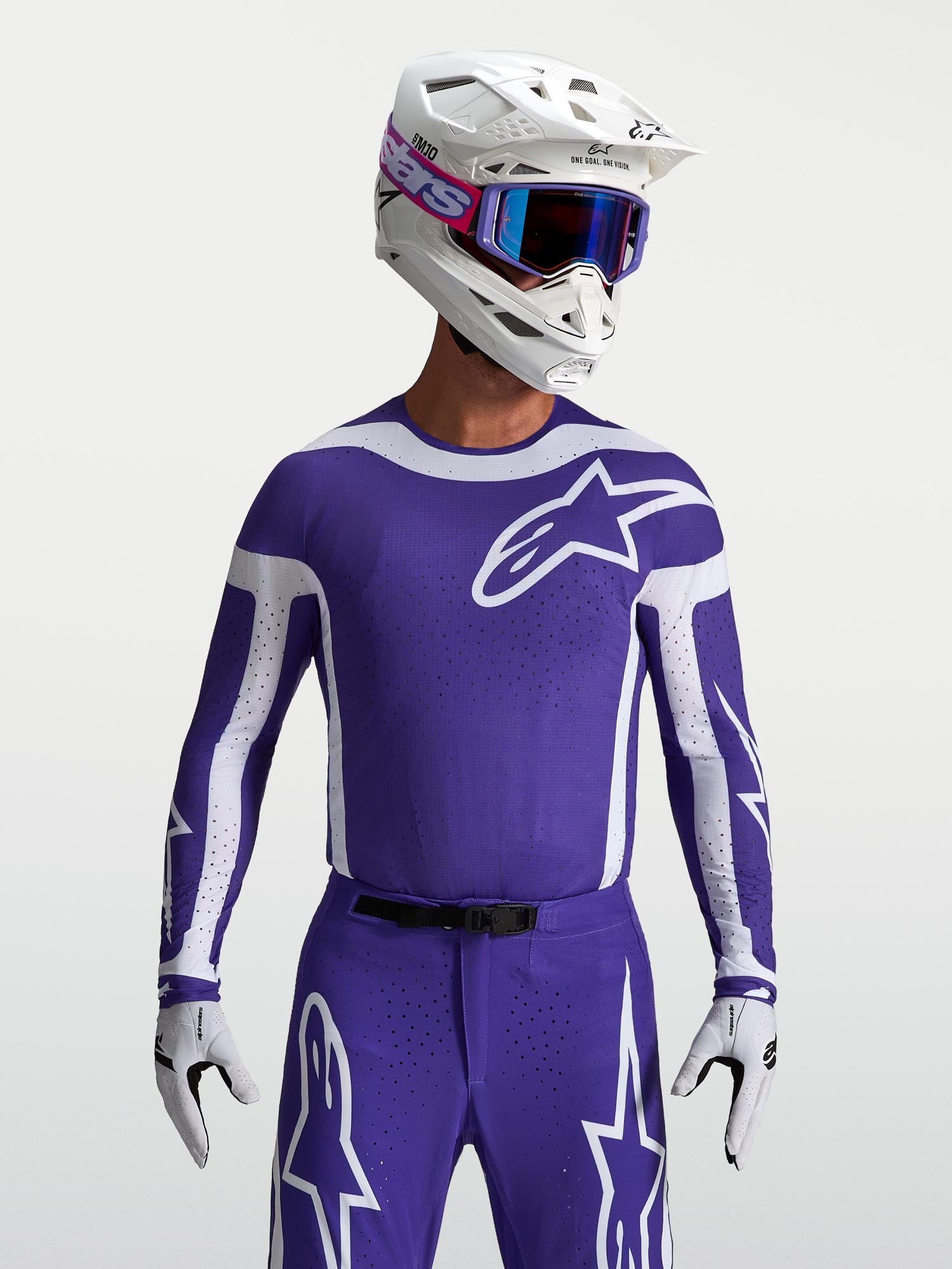 Alpinestars Supertech Vesta Motocross Jersey blau/weiß 2XL Abbildung 7