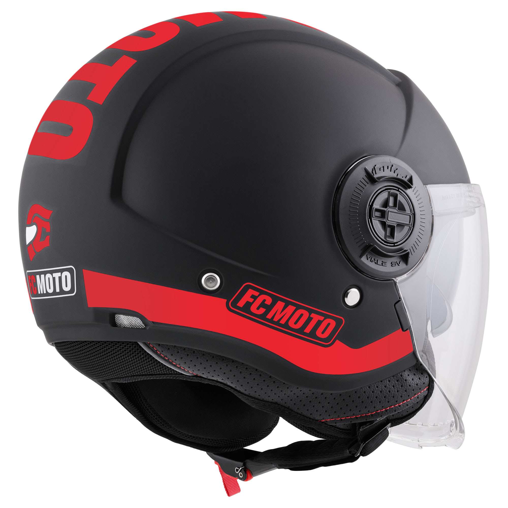 FC-Moto Ralgo Cască cu reacție Negru/Roșu XL Figura 2